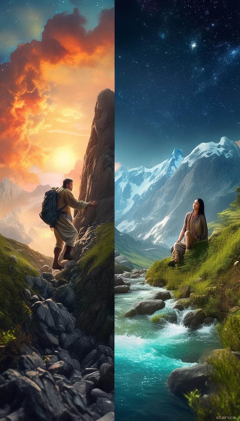 **越过山丘与原地守候：人生选择对比分析**